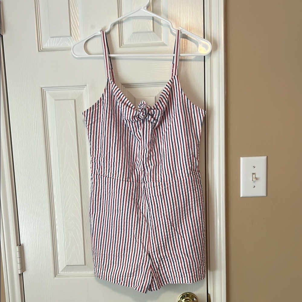 NWT Vineyard Vines Red White and Blue Striped Romper